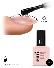 картинка База для гель лака E.MiLac Hard Base Gel, 15 мл. от магазина Каприз